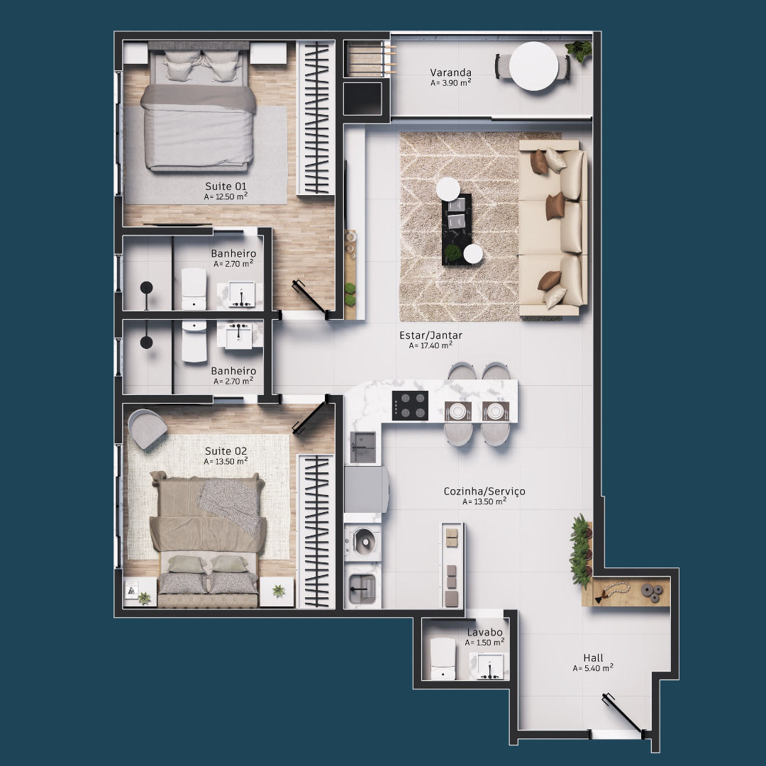 Planta 7 de Paganini Tower