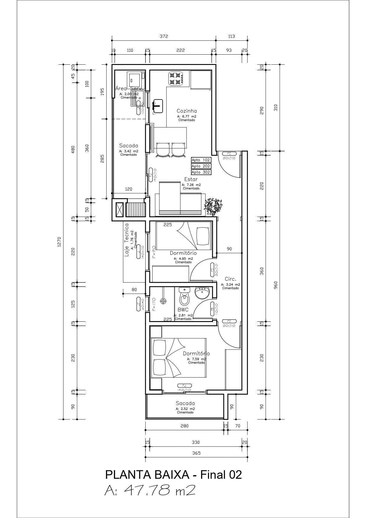 Planta 2 de Residencial Teixeira XXIV