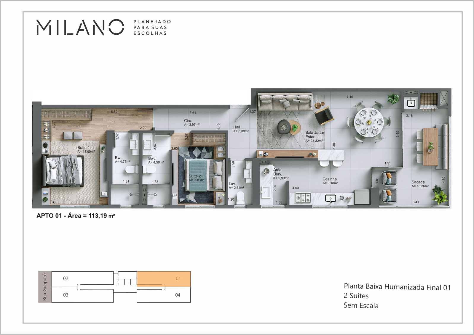 Planta 8 de Milano
