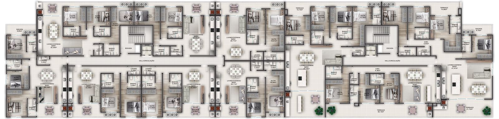 Planta 6 de Palm Beach Home Club