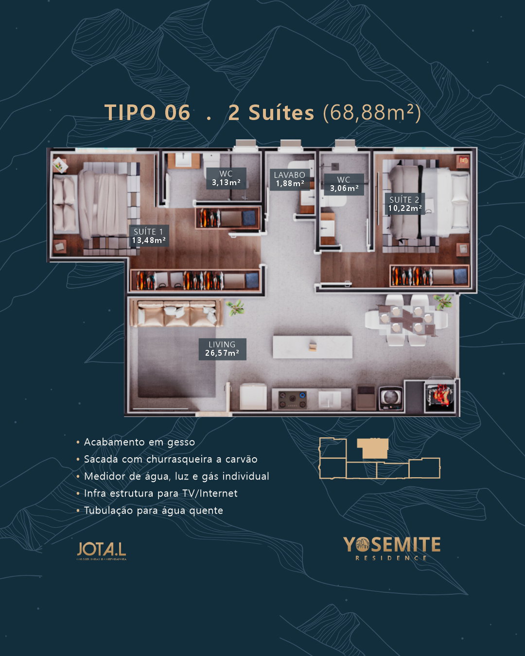 Planta 9 de Yosemite Residence