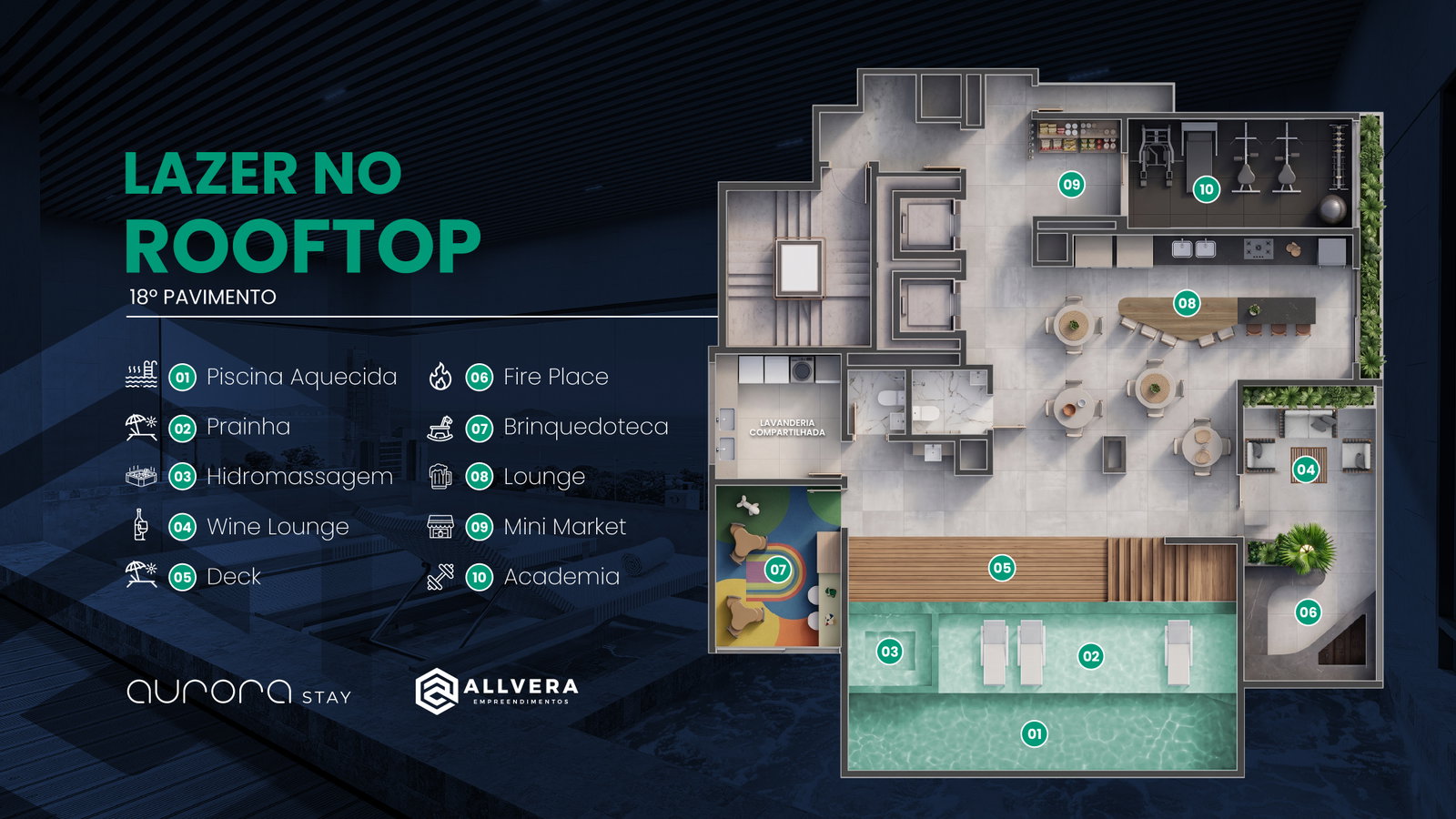Planta 1 de Aurora Stay