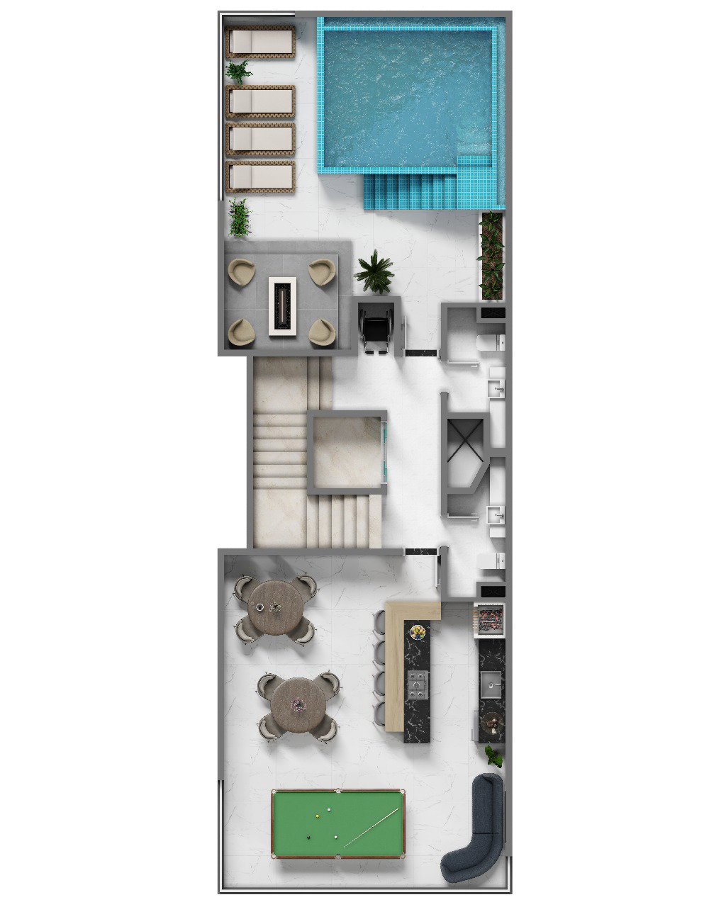Planta 1 de Belfast Residence