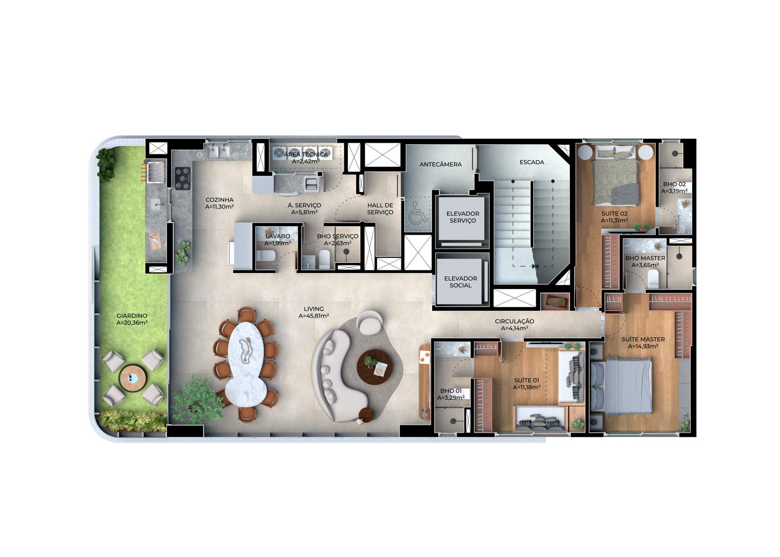 Planta 1 de Quantum - Rua 2850