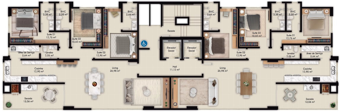 Planta 2 de Artesano Residence