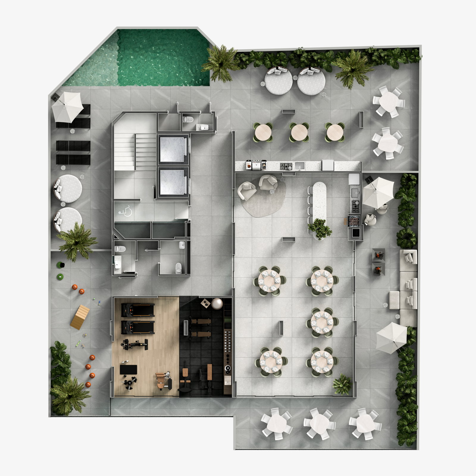 Planta 1 de Residencial Rivello