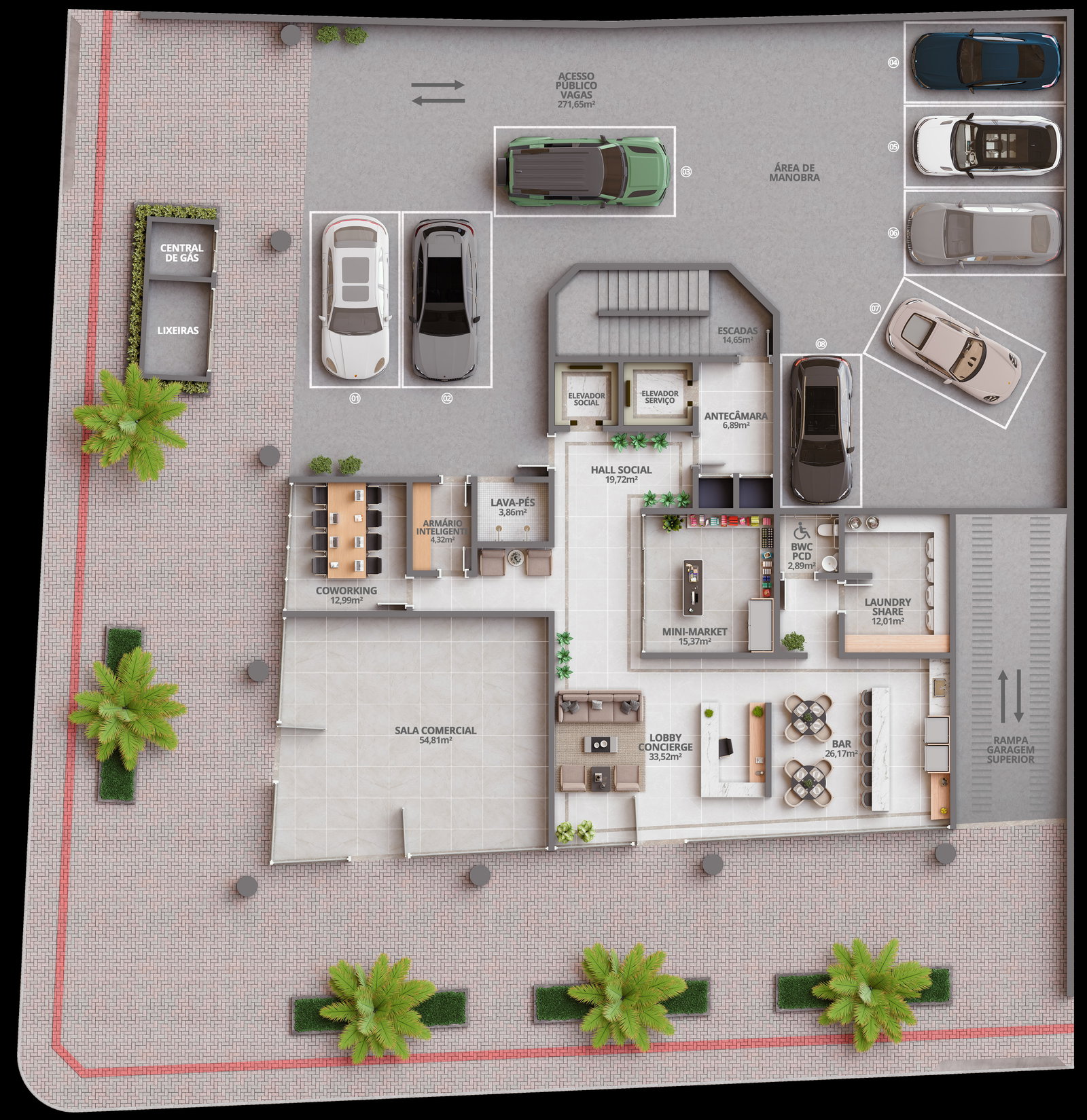 Planta 2 de Residencial Rock Studios