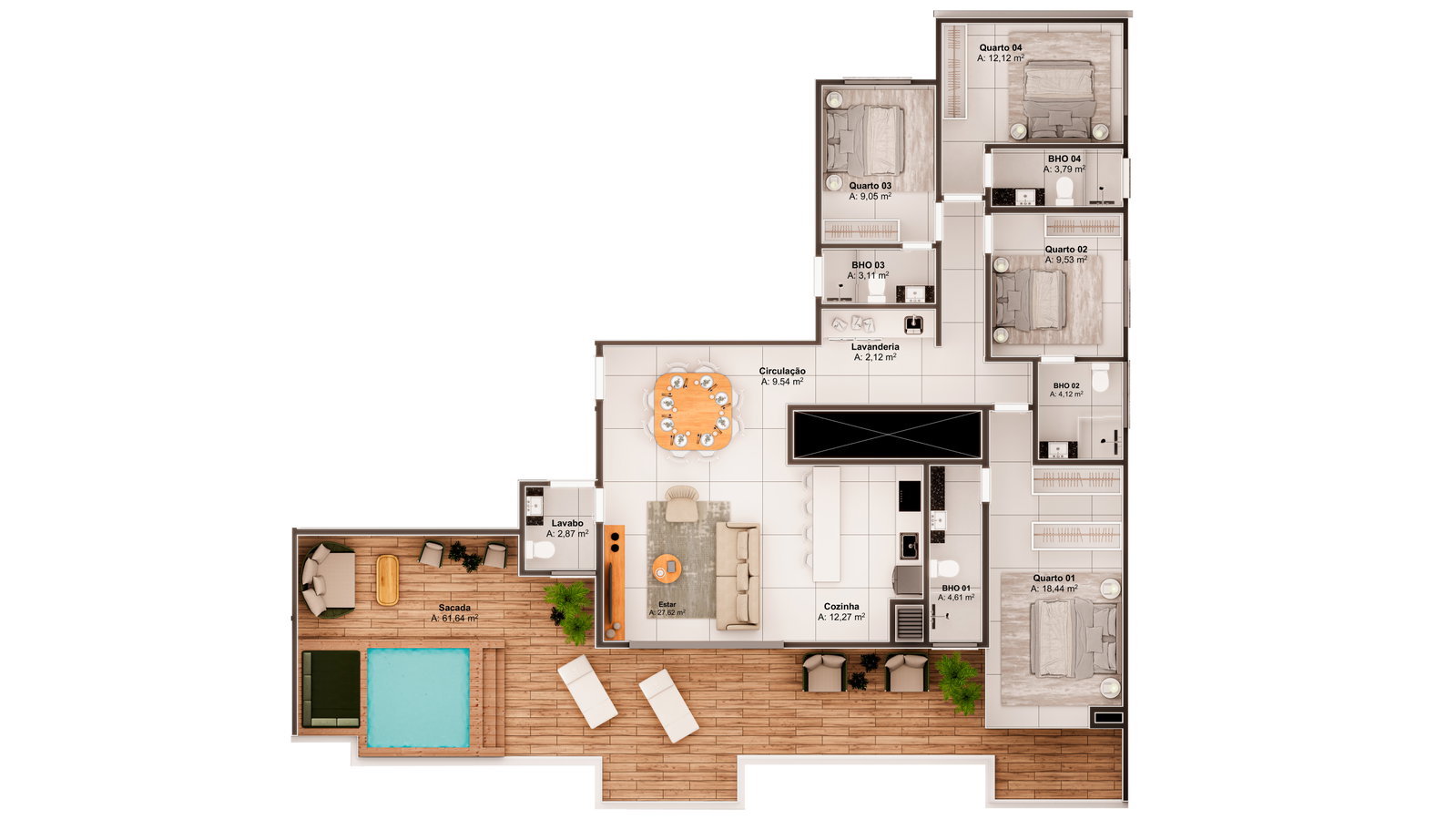 Planta 11 de Arboretto Home Spa