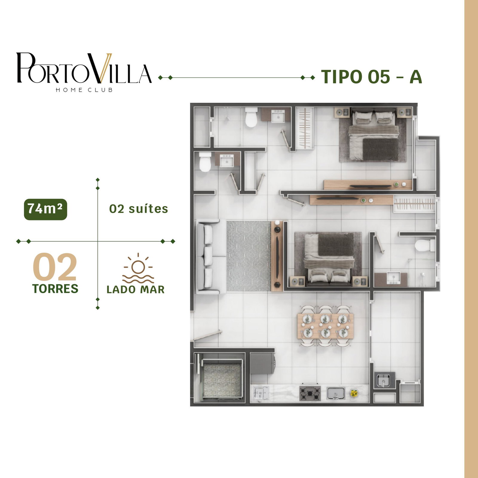 Planta 8 de Porto Villa Home Club