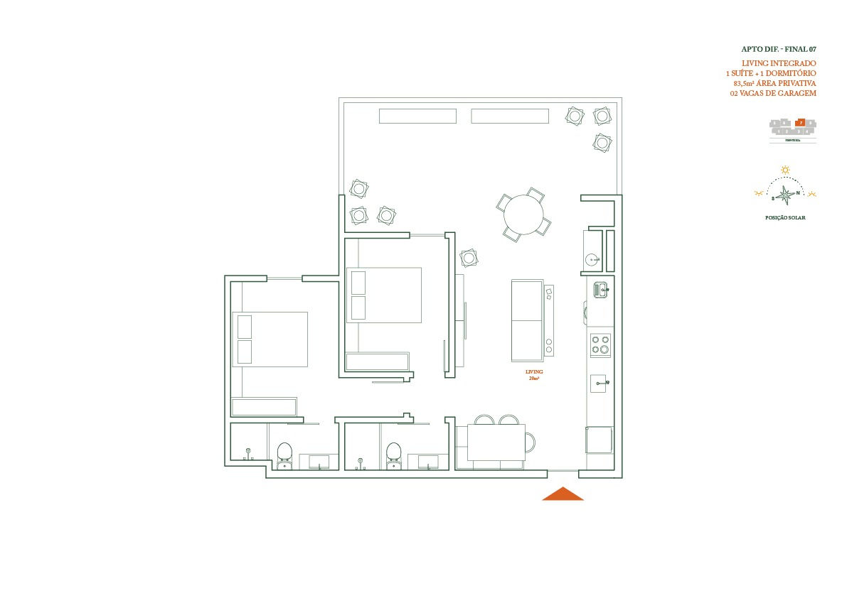 Planta 11 de Coral Way Residence