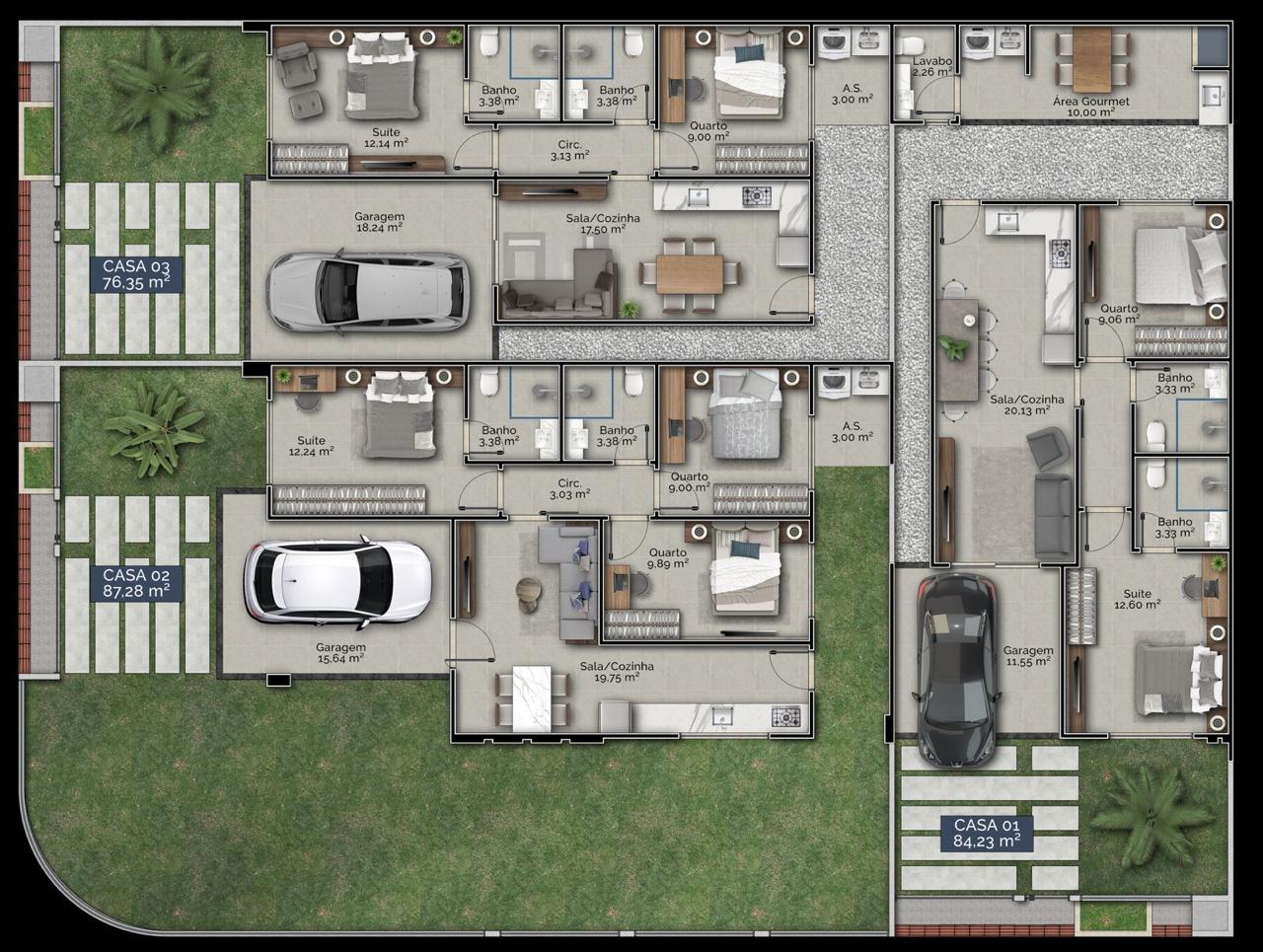 Planta 1 de Residencial Pequim