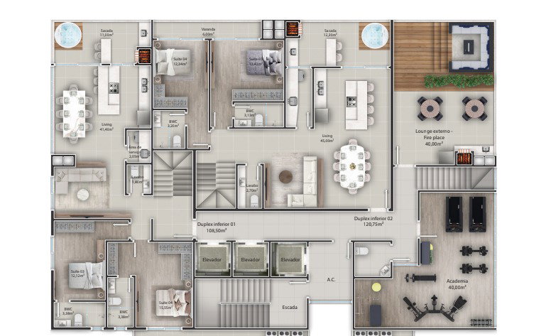 Planta 1 de Ethan Tower