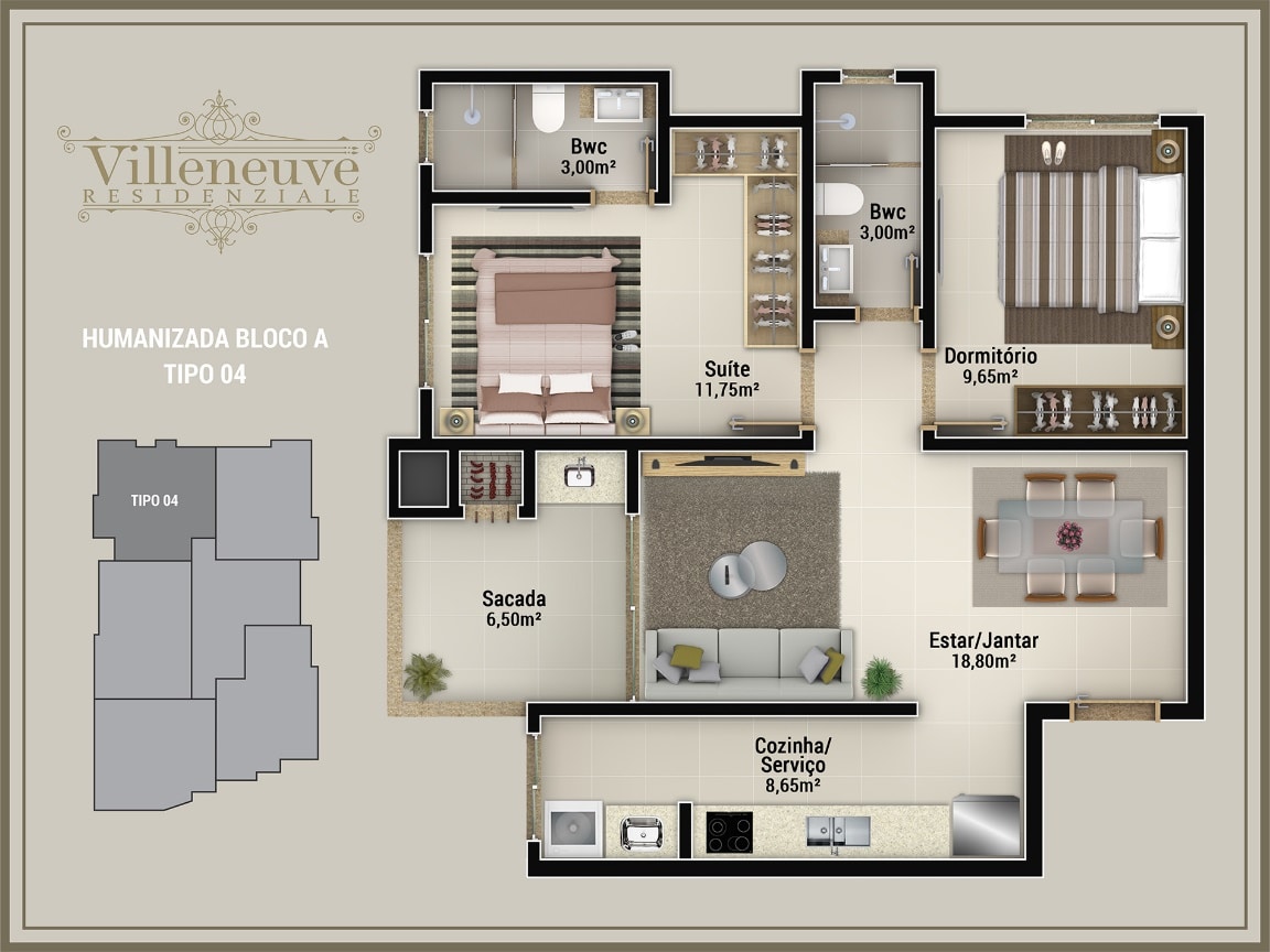 Planta 4 de Villeneuve