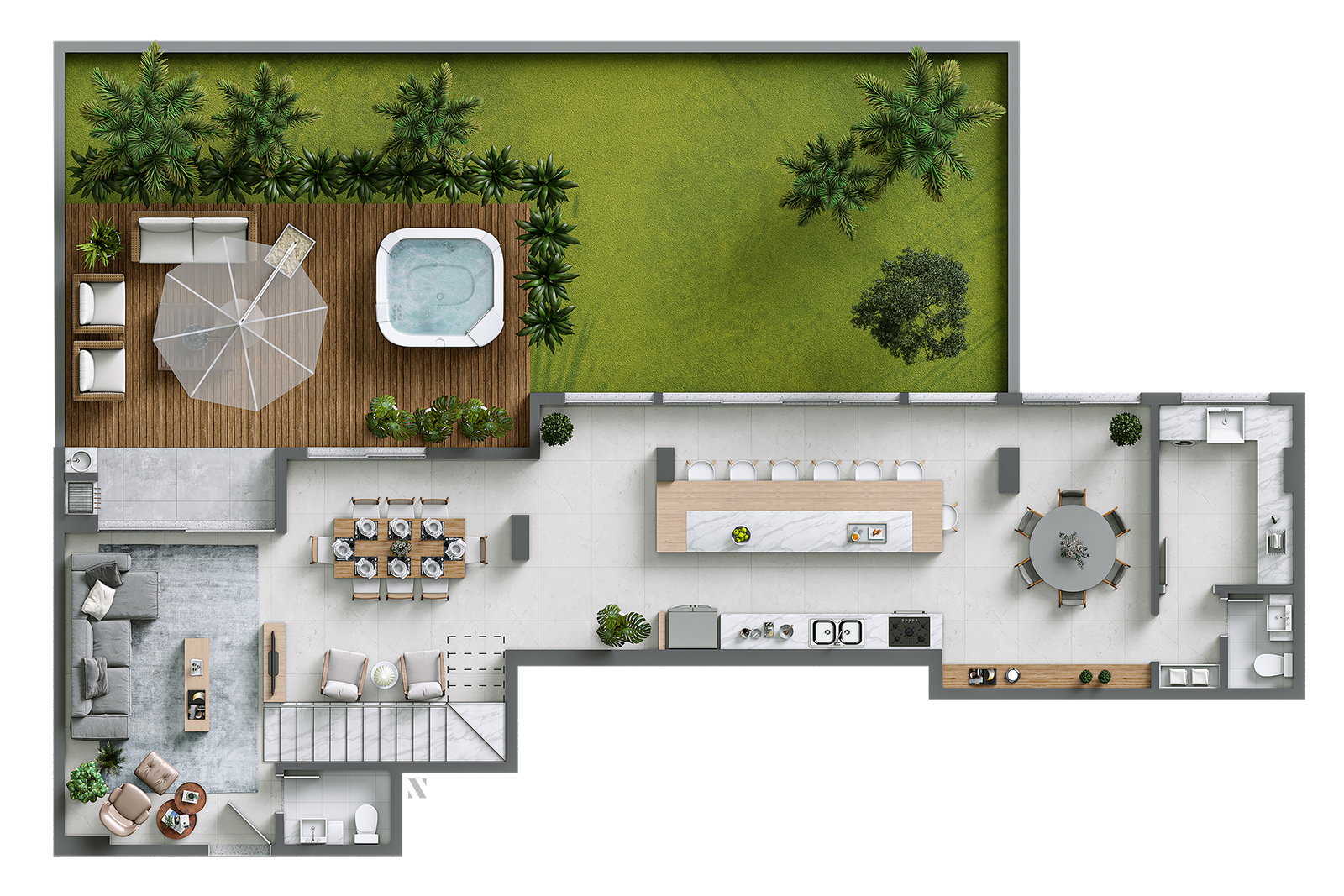 Planta 4 de Le Blanc