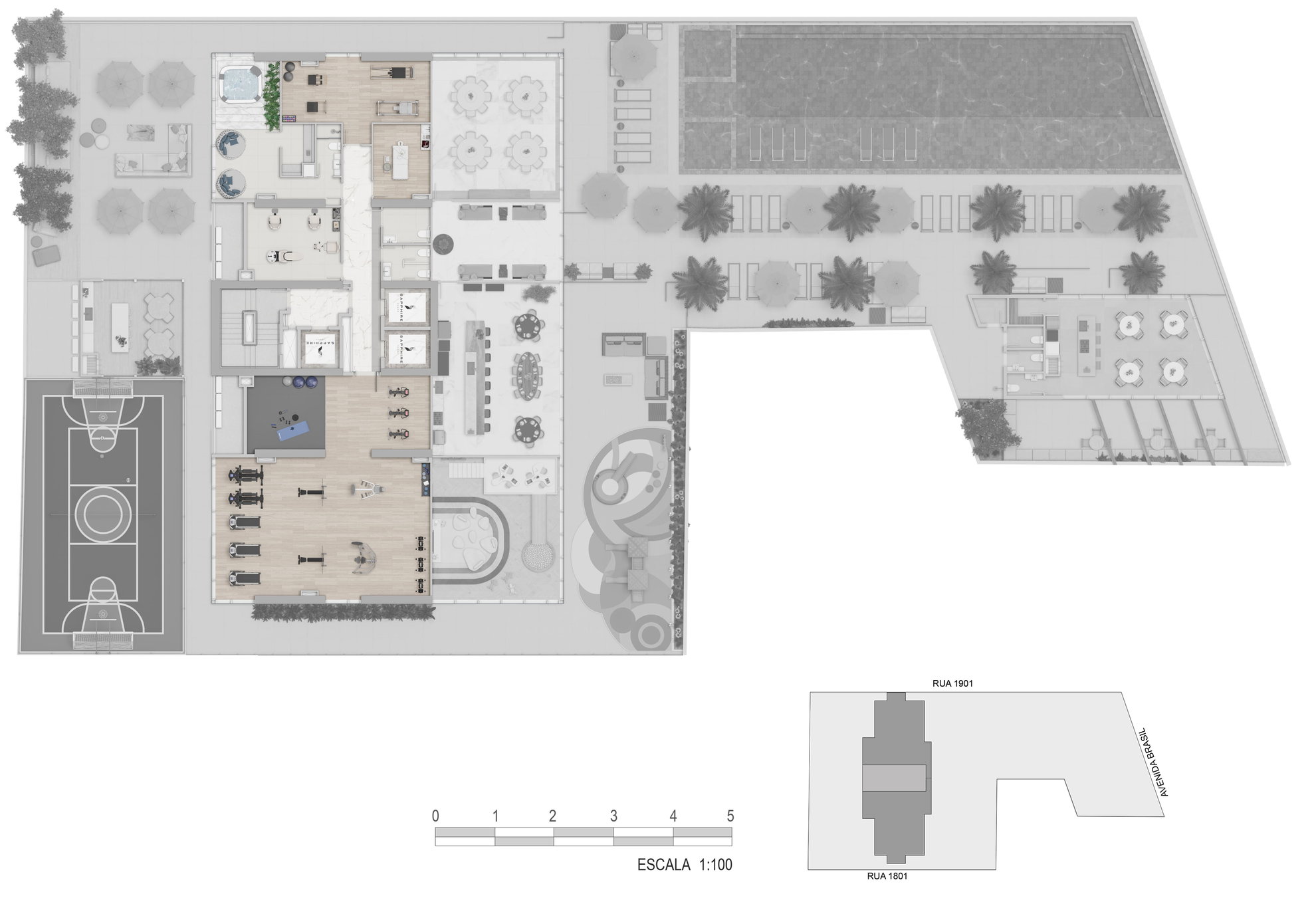 Planta 3 de Sapphire Tower