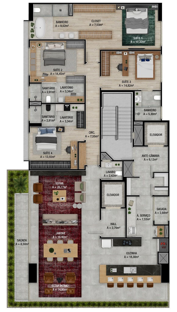 Planta 2 de Unique Residences