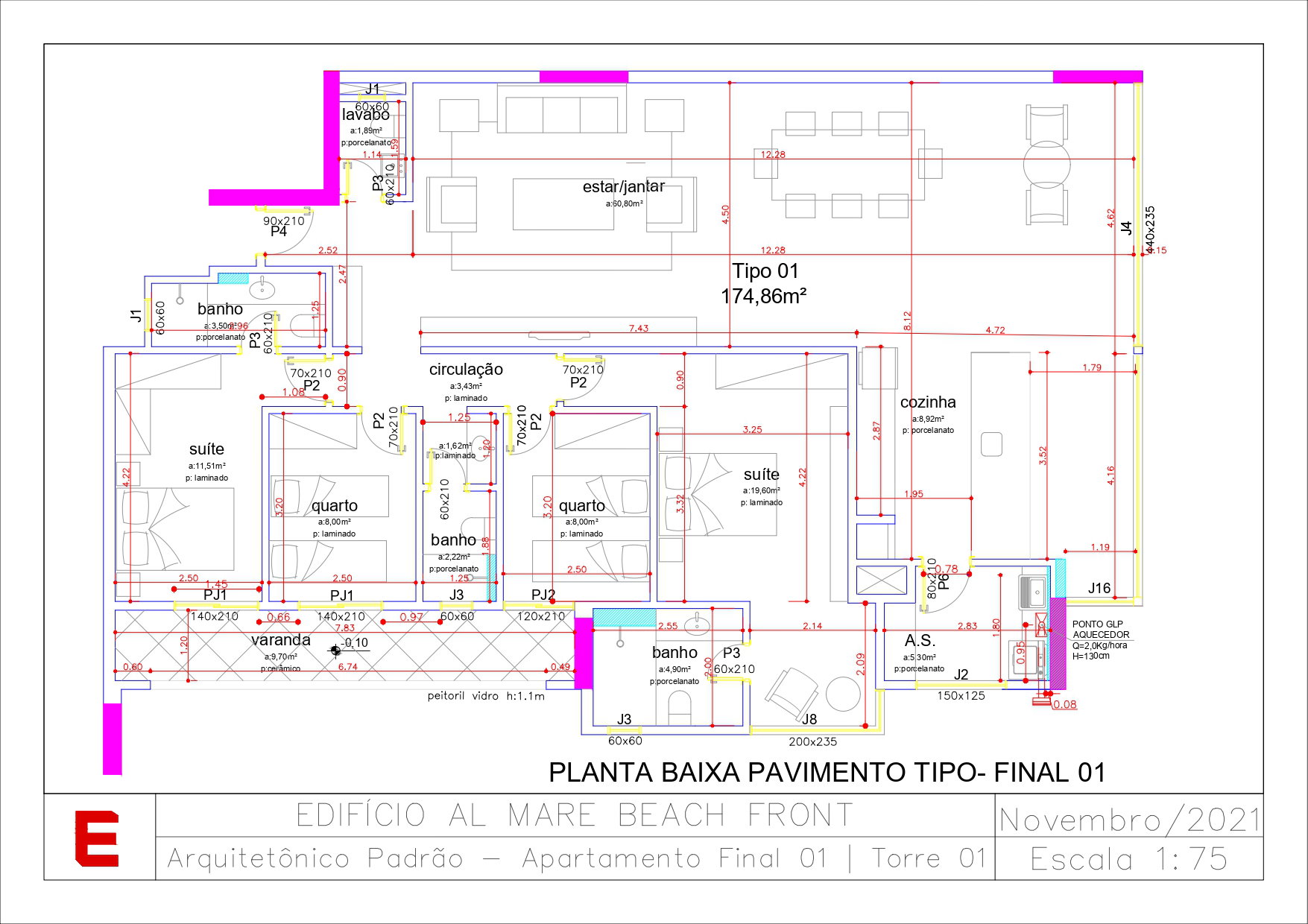 Planta 8 de Al Mare Beach Front - Fase 1