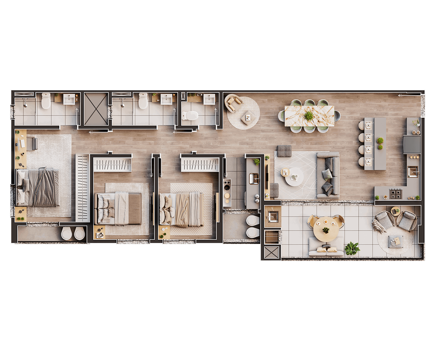 Planta 4 de Residencial Ocean Boulevard