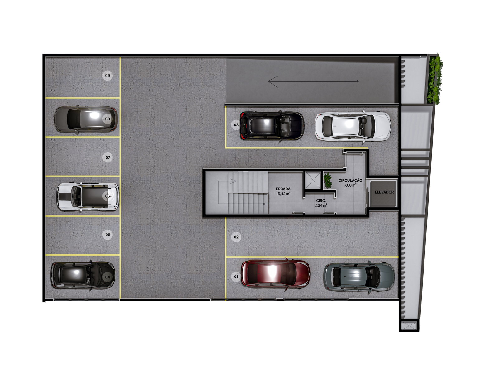 Planta Garagem (2 de 2) do Biarritz 147