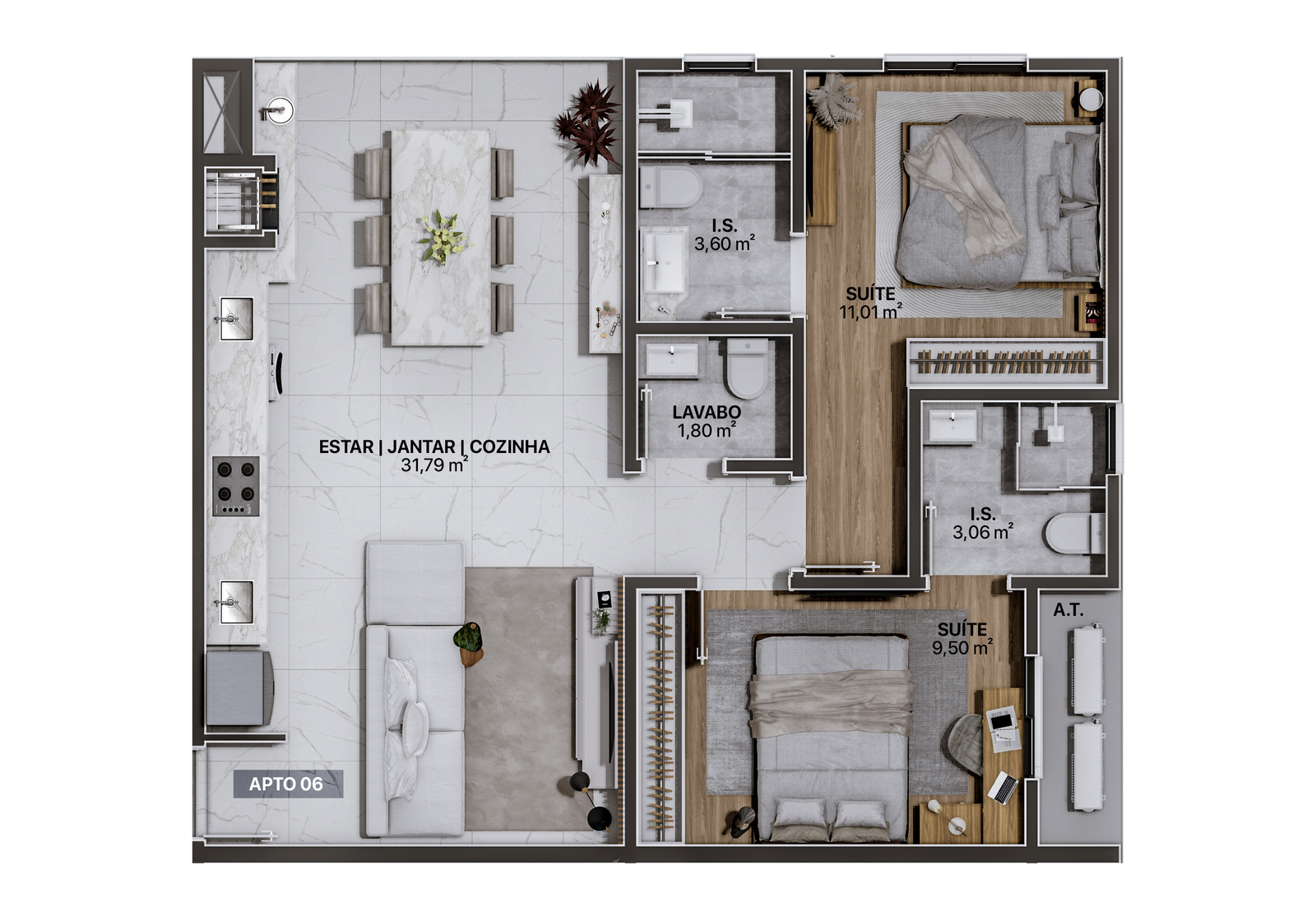 Planta 4 de Start Residence