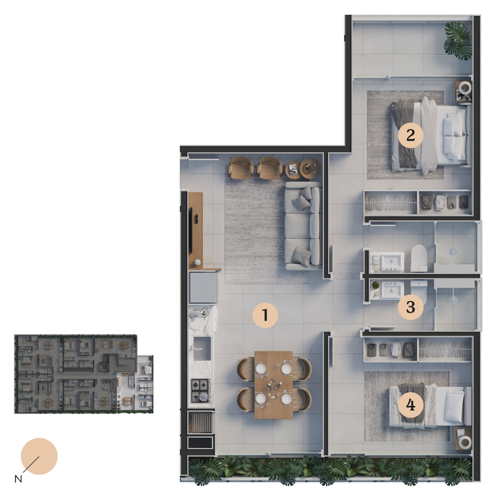 Planta 1 de Botânico 990