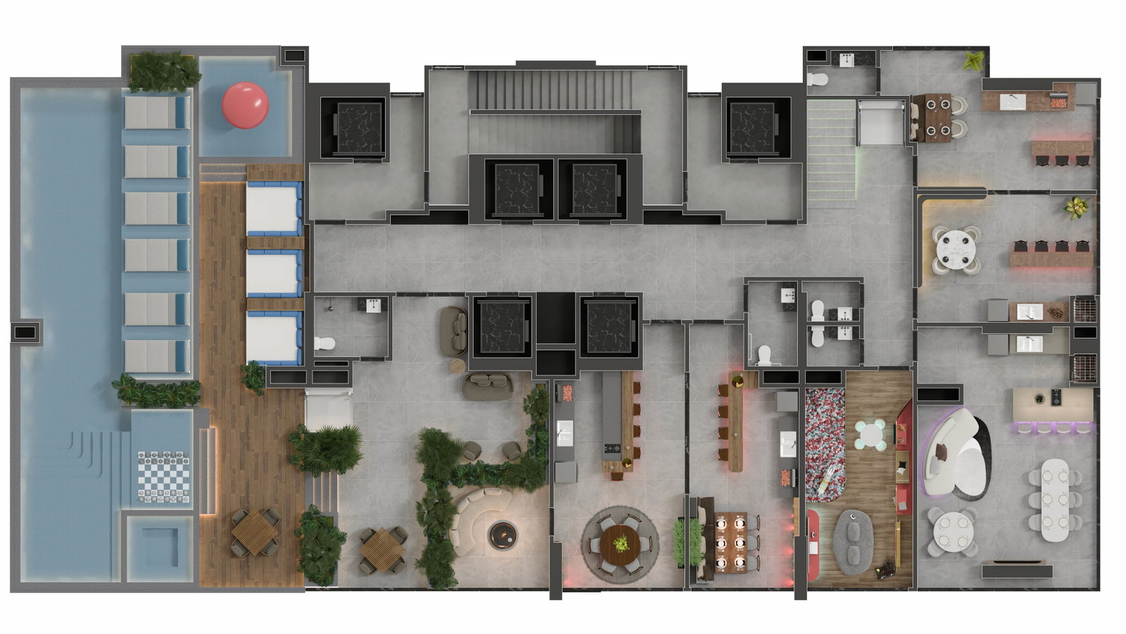 Planta Lazer (3 de 3) do Las Vegas Home Club