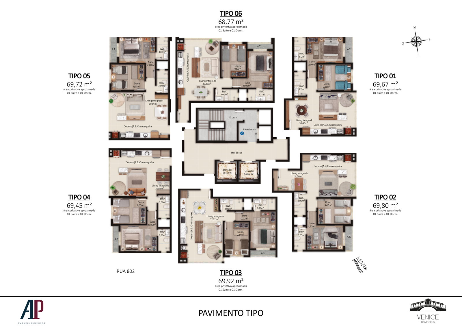 Planta 2 de Venice Home Beach