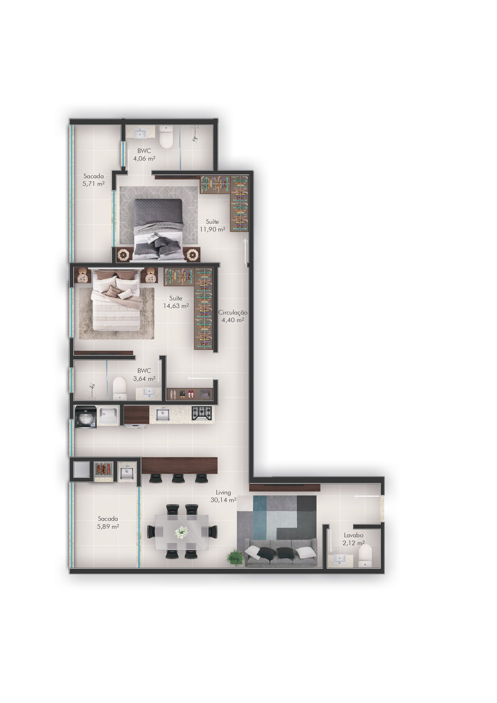 Planta 4 de Porto do Sol Residencial