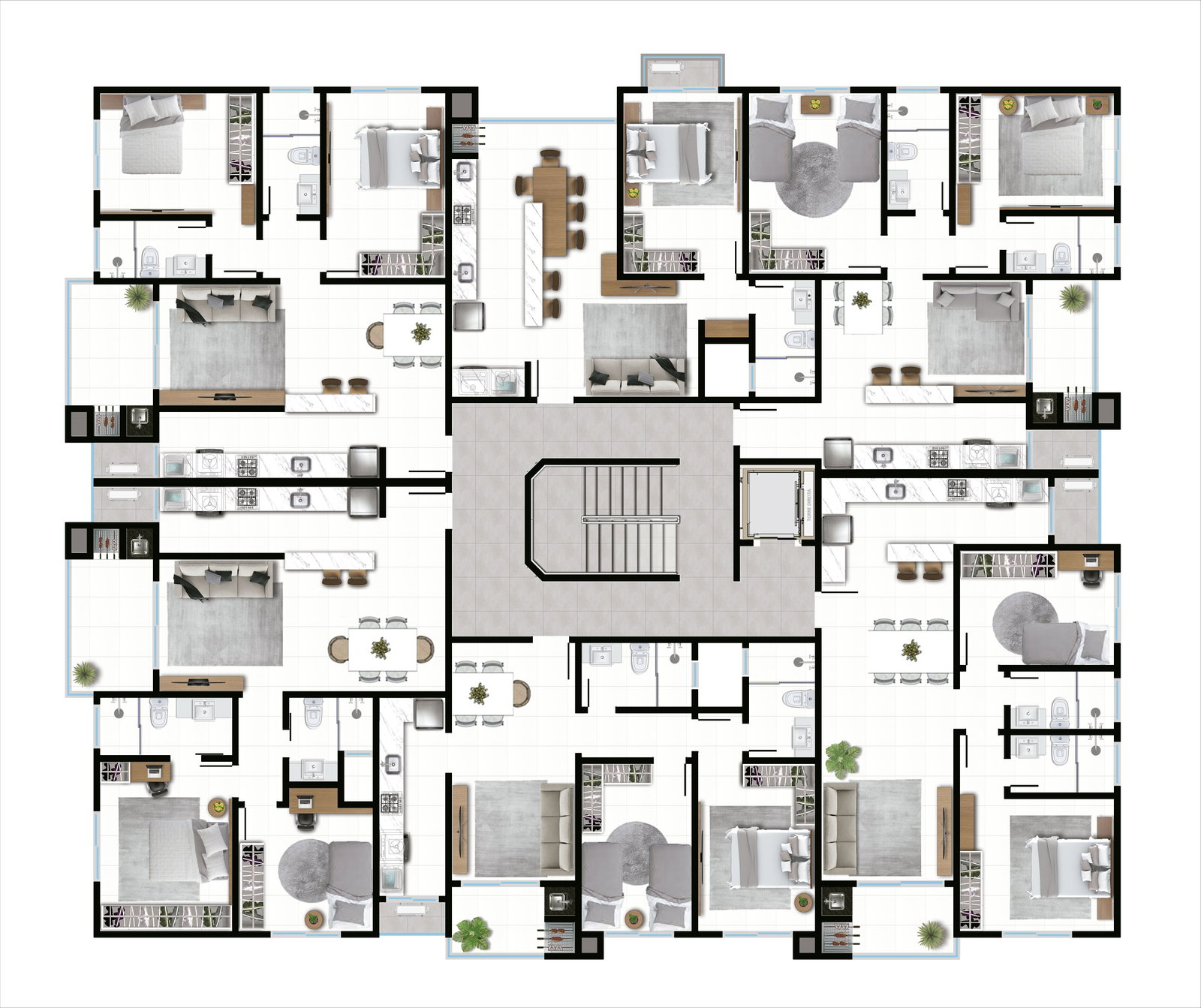 Planta 9 de Sunset Residence