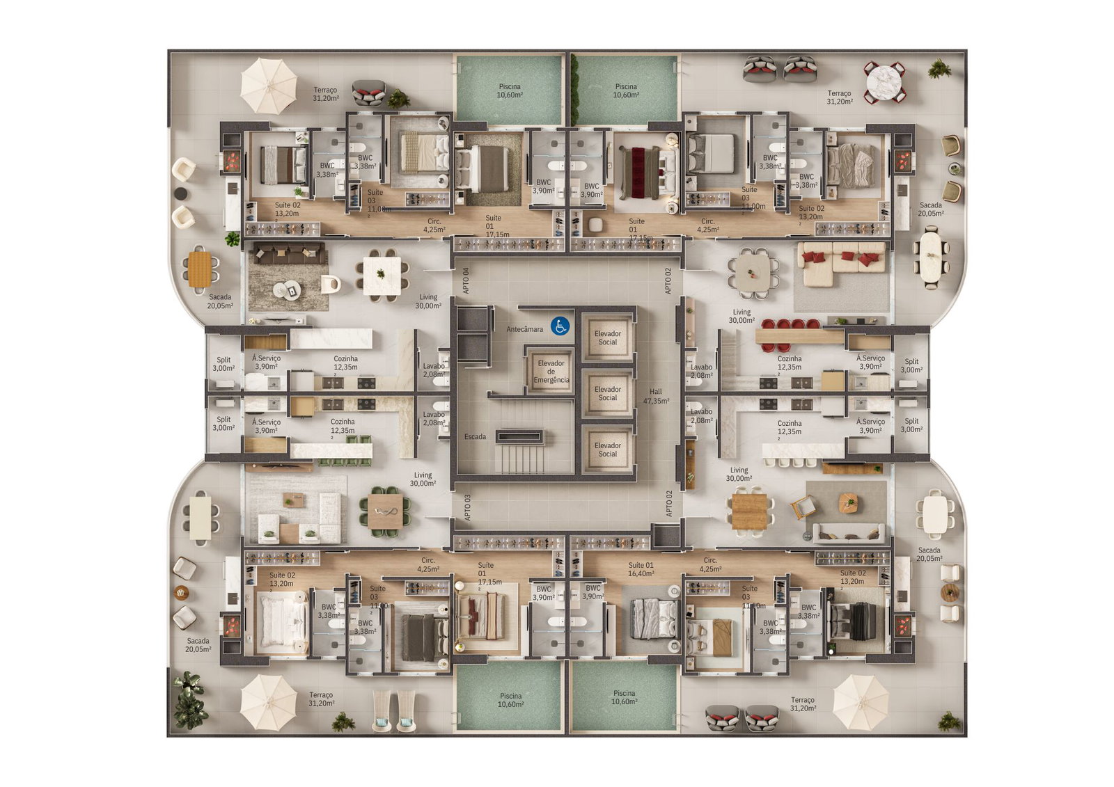 Planta 2 de Rubelita  Palace Residence
