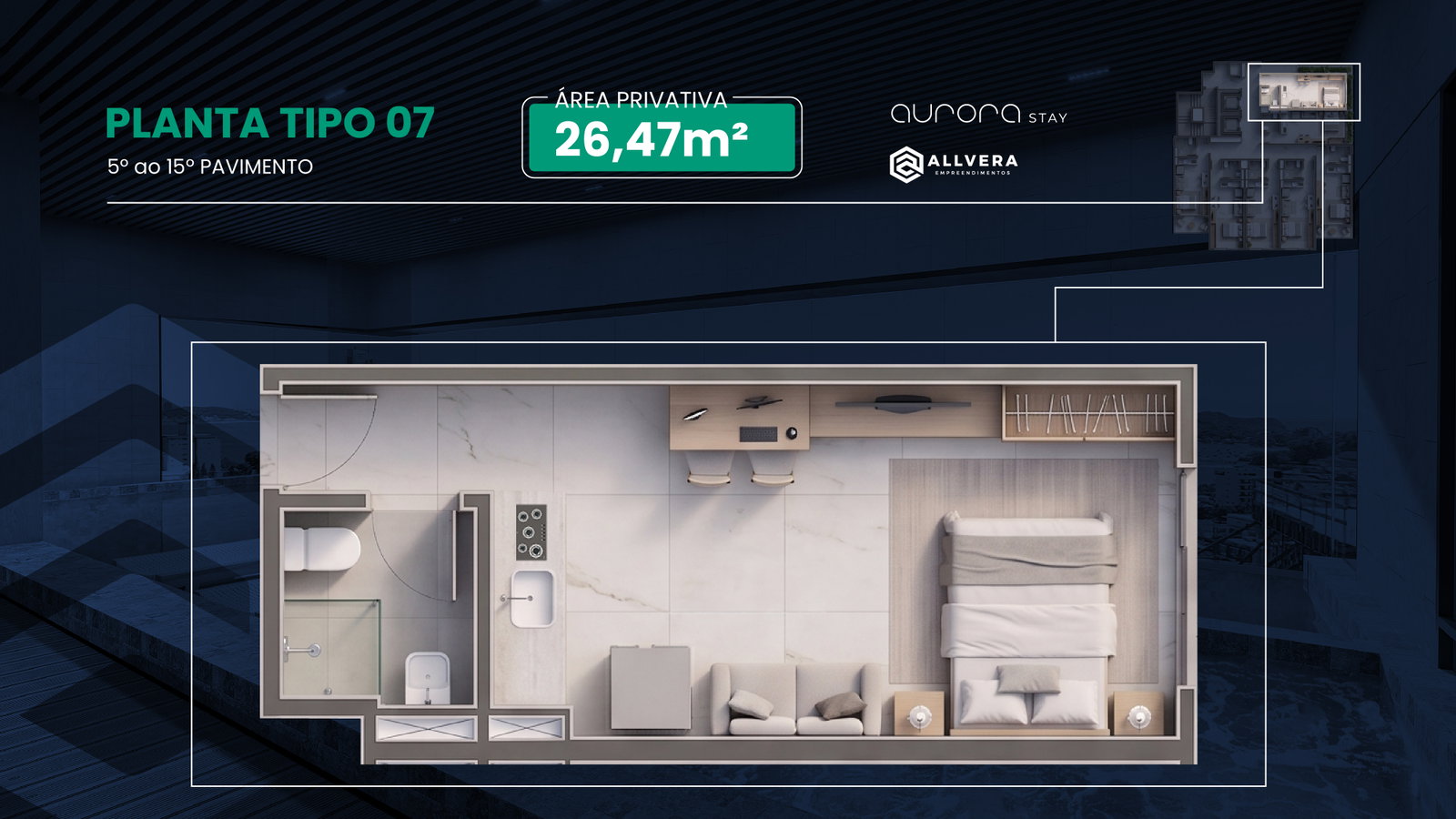 Planta 9 de Aurora Stay