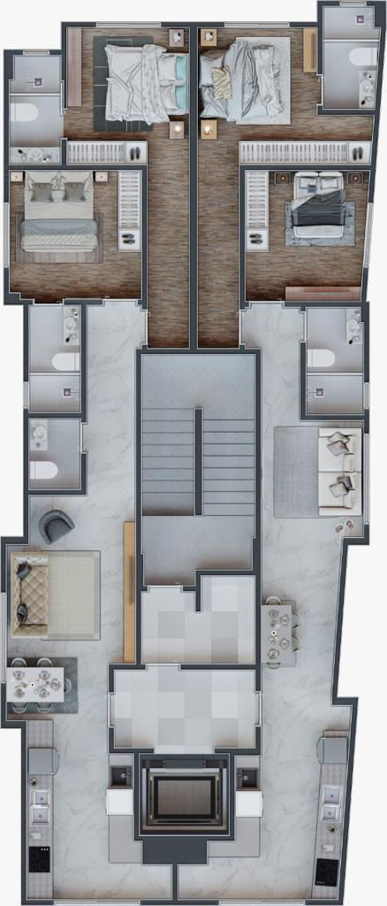 Planta 1 de Residencial Bella Helena