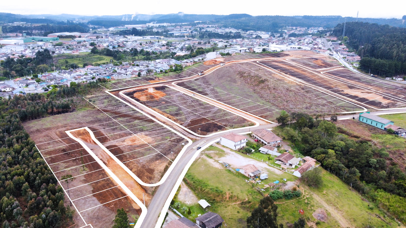 Planta Implantação do Loteamento Jardim das Acácias