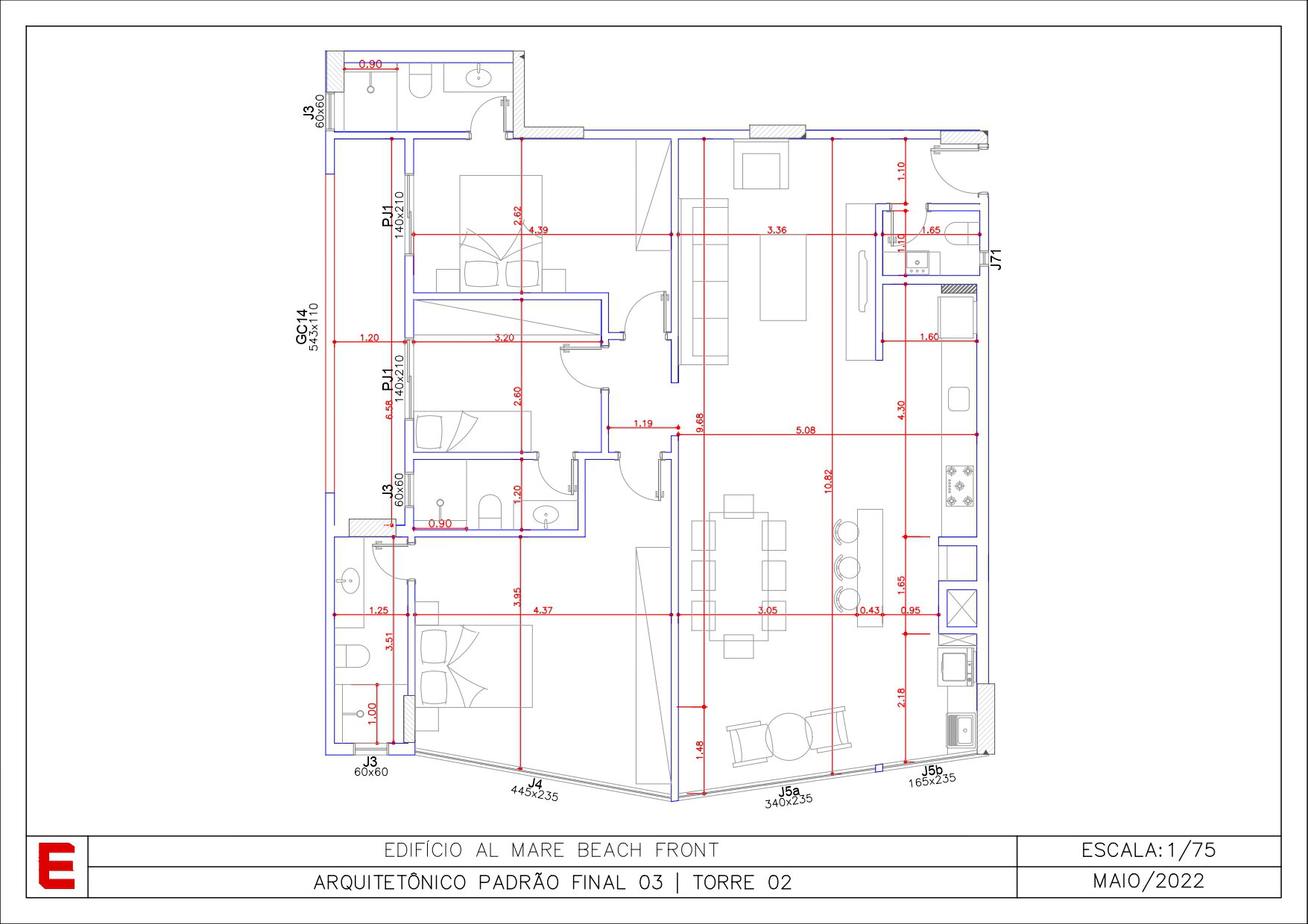 Planta 8 de Al Mare Beach Front - Fase 2