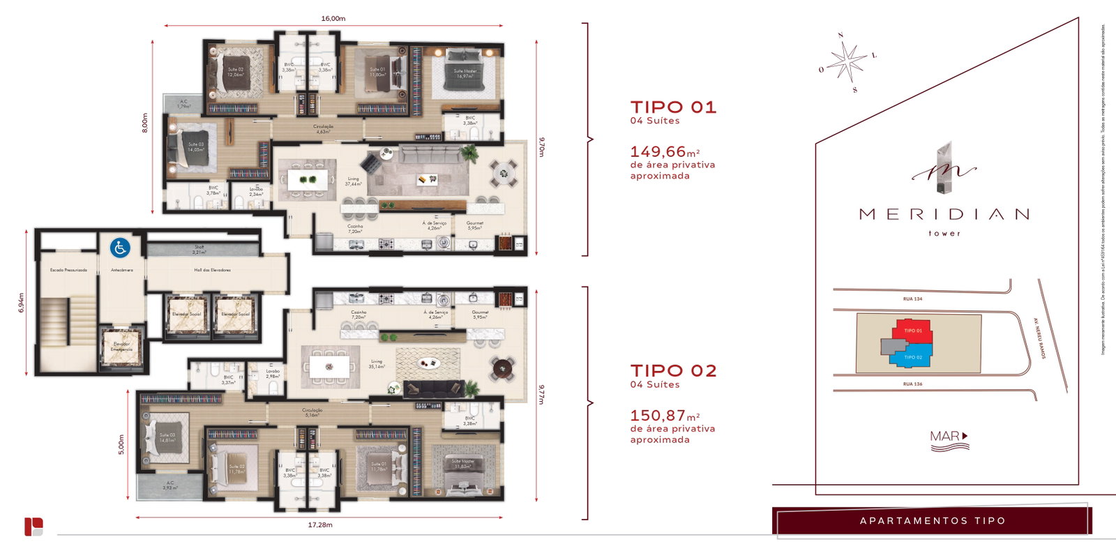 Planta 3 de Meridian Tower