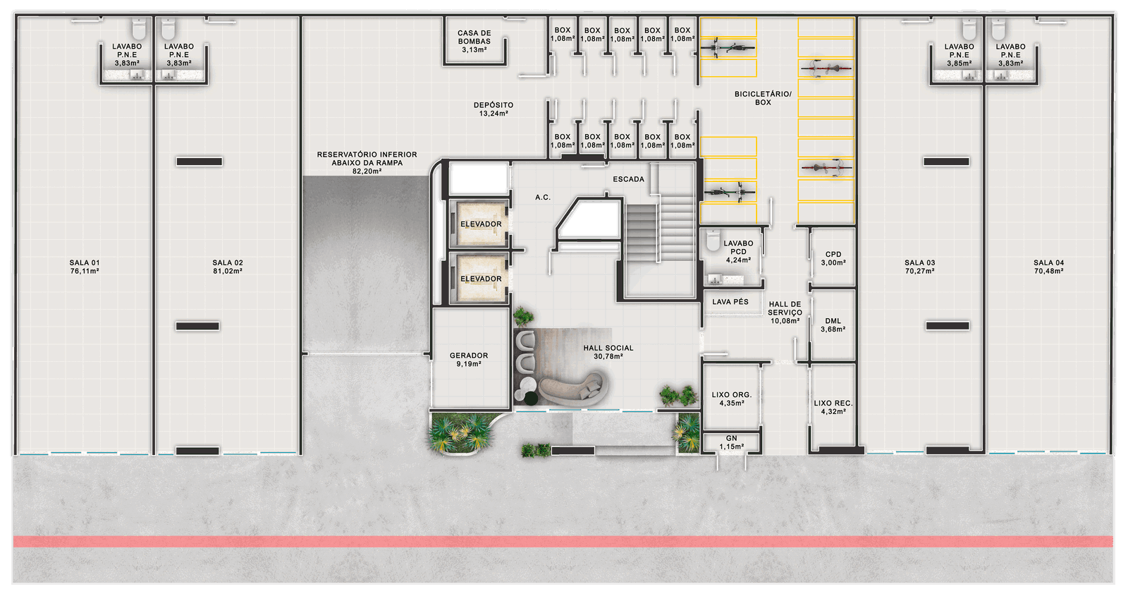 Planta 8 de Lemos Torres