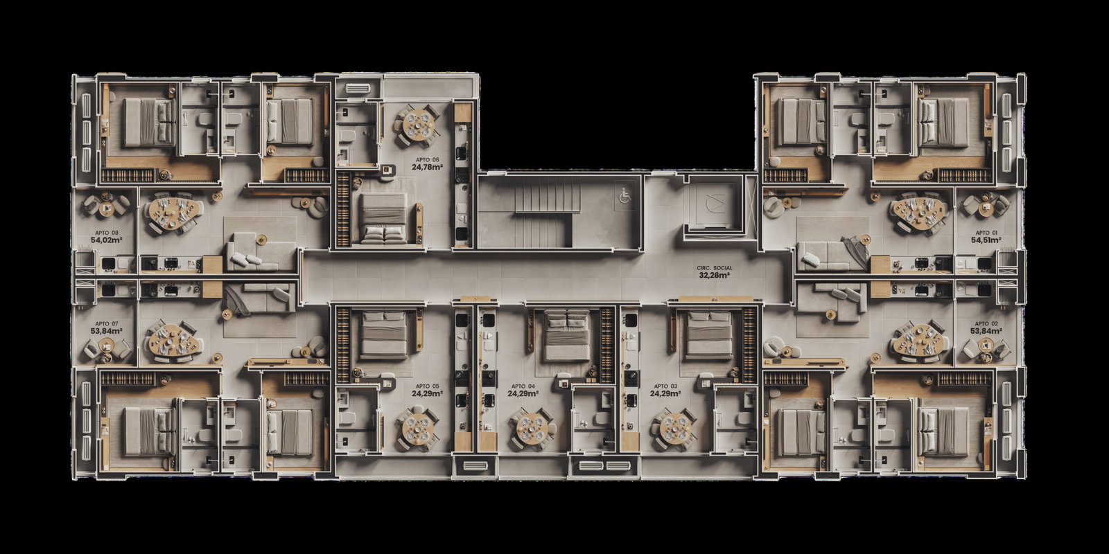 Planta 3 de Residencial Monte Palatino