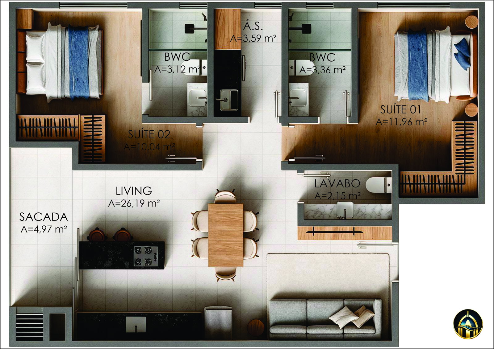 Planta 7 de Maison Canaã