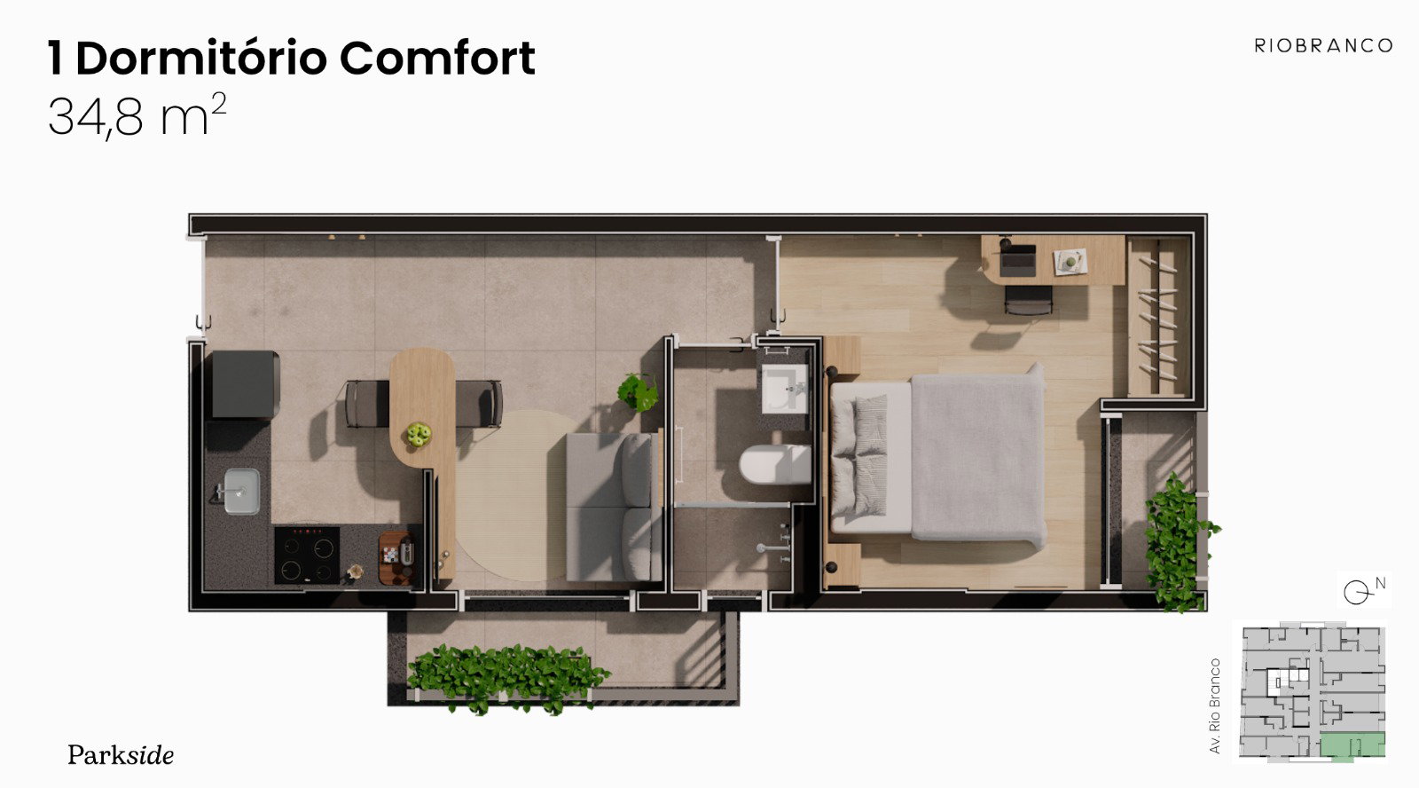 Planta 5 de Parkside Rio Branco
