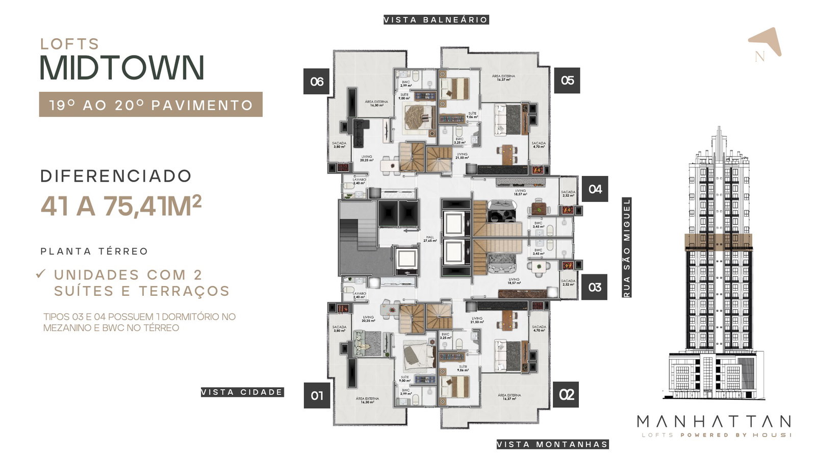 Planta 4 de Manhattan Lofts