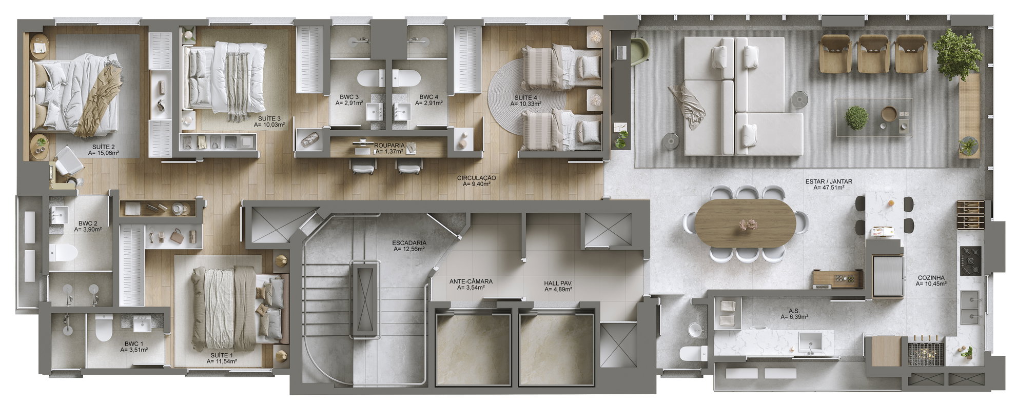 Planta 1 de Mares do Sul