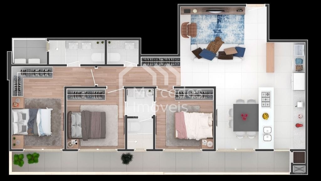 Foto 23 de Apartamento 1 suíte + 2 dorms à venda · Fazenda, Itajaí · SUN COAST · 115 m²