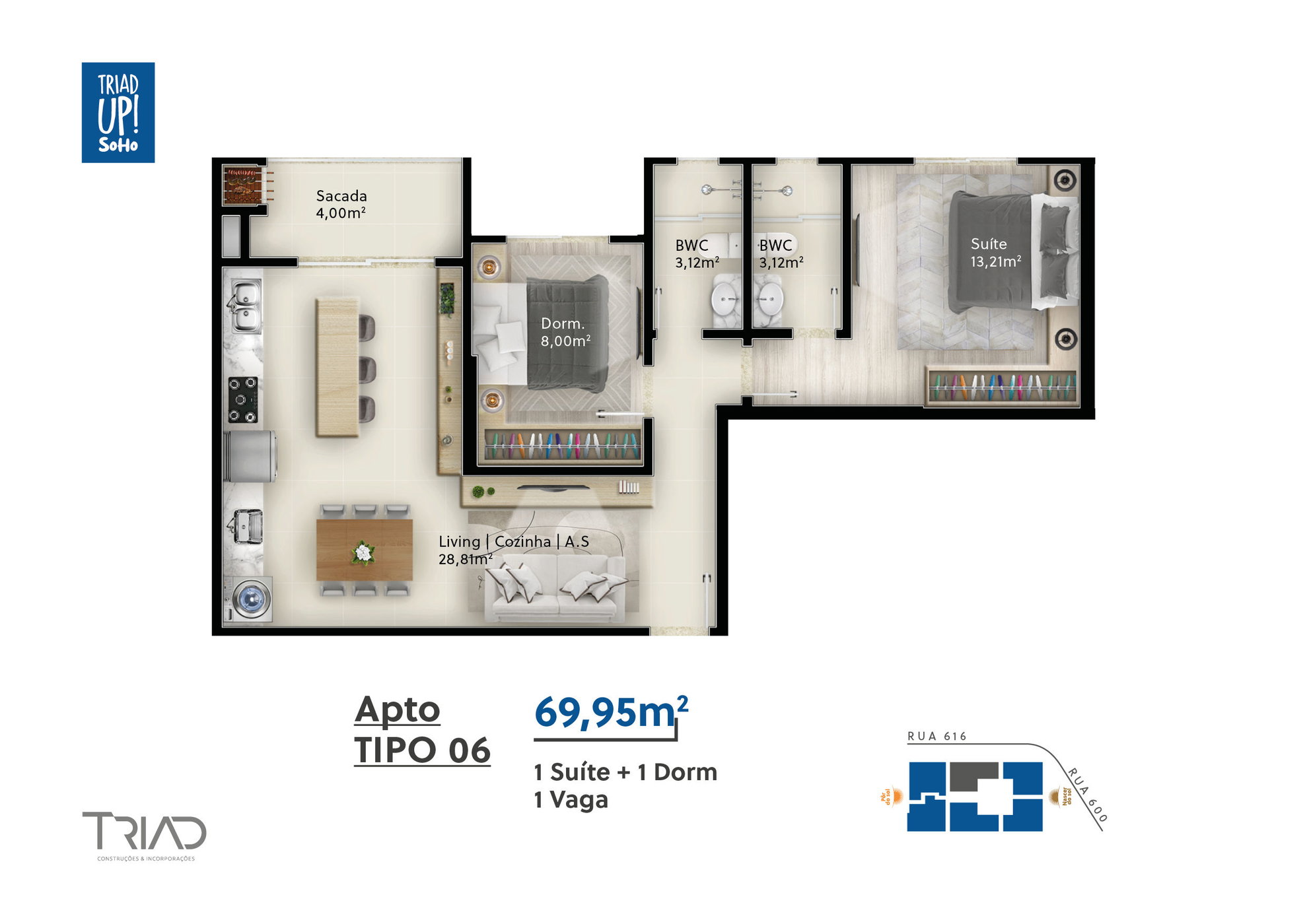 Planta 6 de Triad Up! SoHo