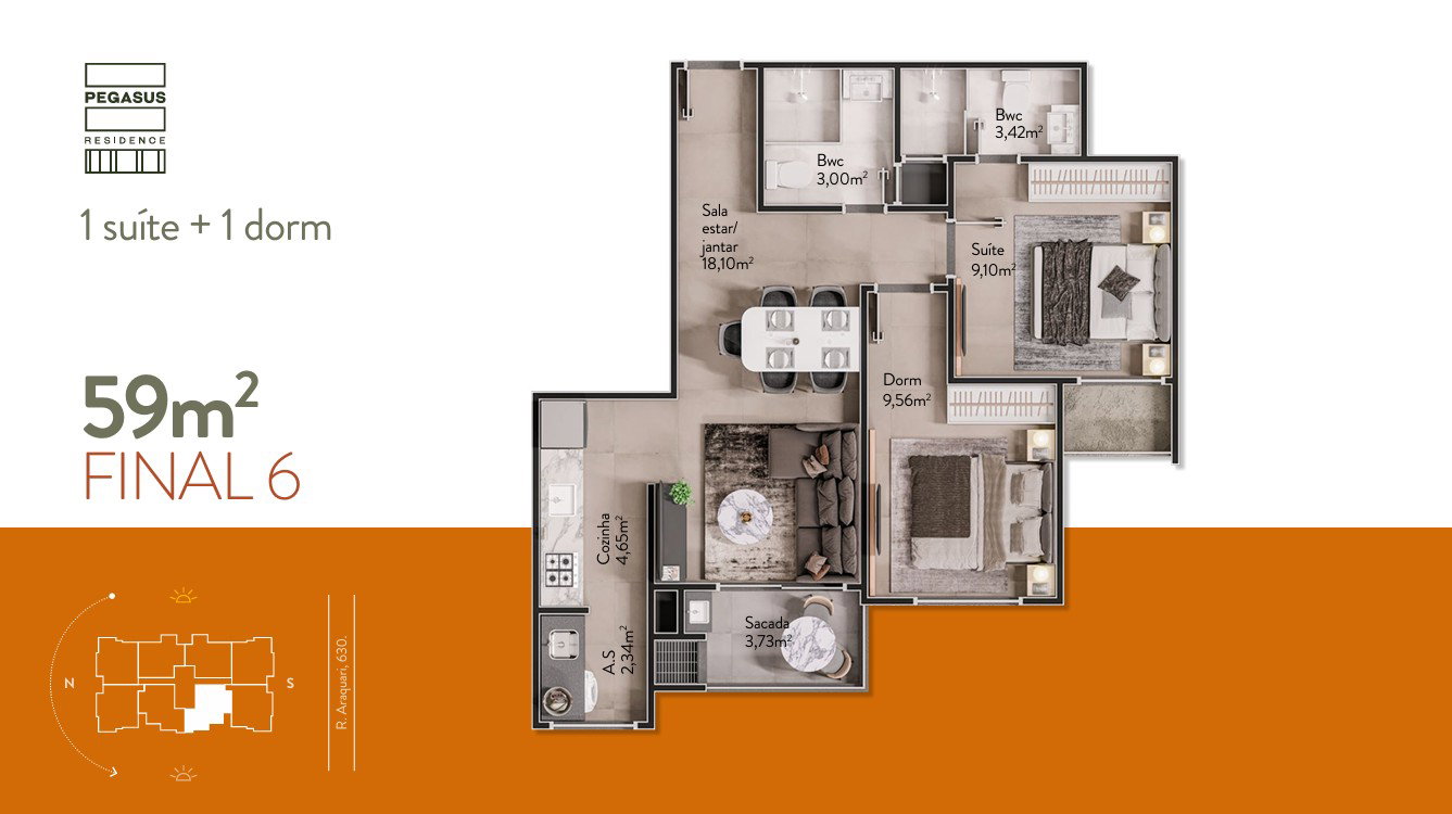 Planta 8 de Pegasus  Residence