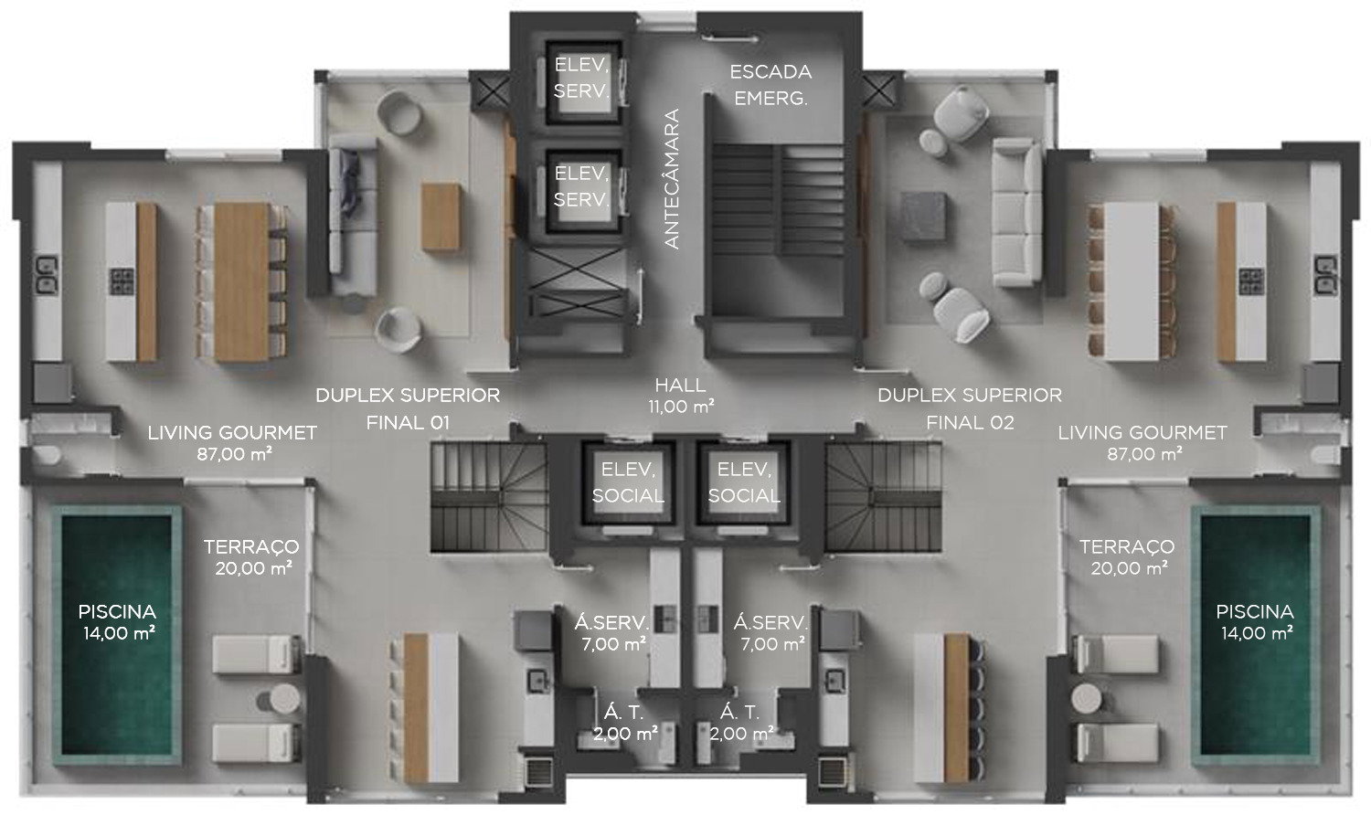 Planta 5 de Luminare Residencial