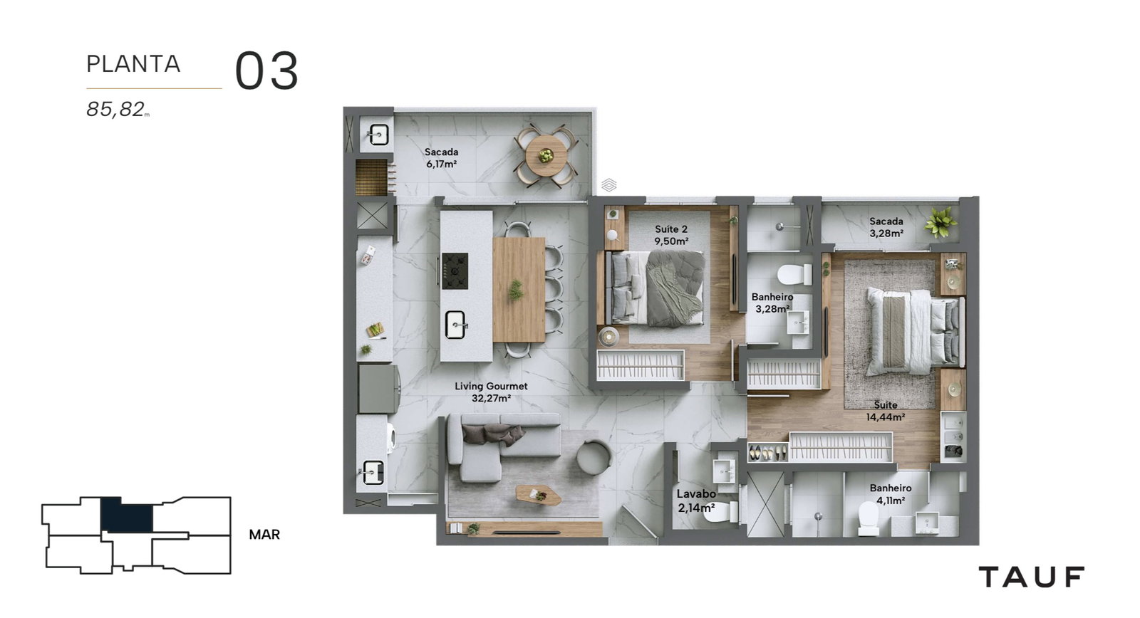 Planta 2 de Momentum Residence