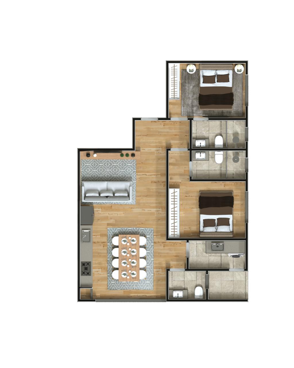 Planta 1 de Residencial Amazônia
