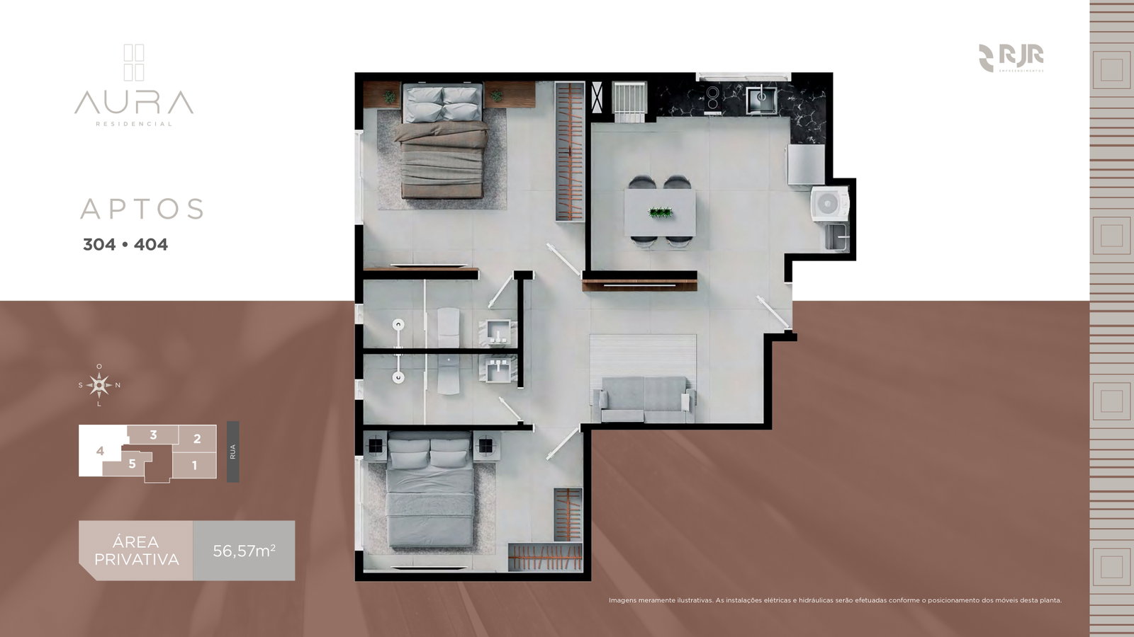 Planta 1 de Residencial Aura