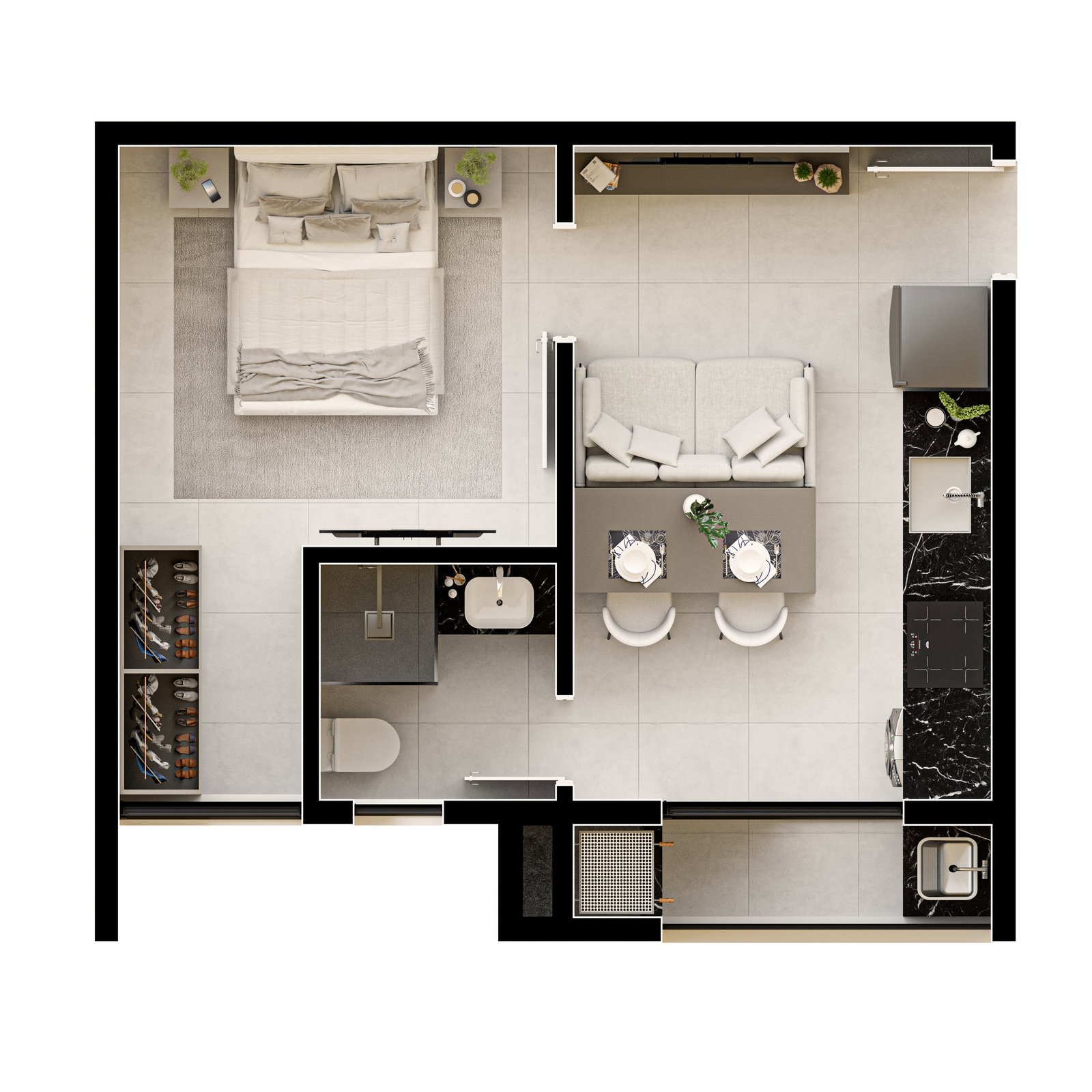 Planta 1 de Residencial Park Residence