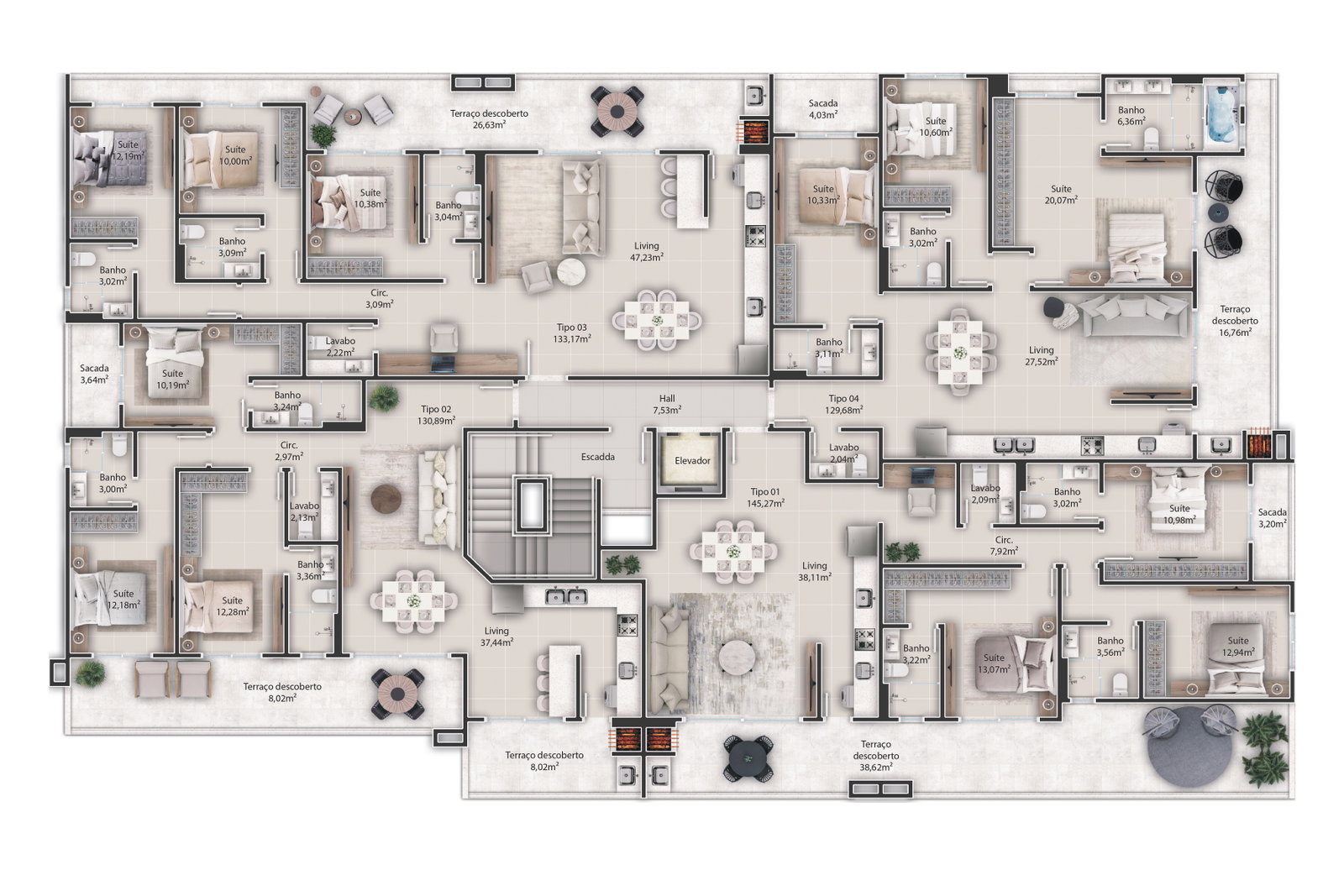 Planta 2 de Saint Tropez